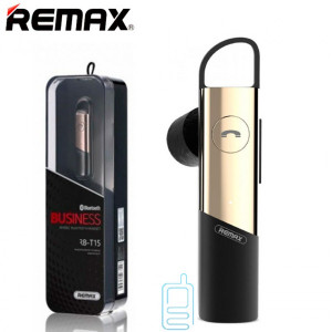 Bluetooth гарнитура Remax RB-T15 золотистая