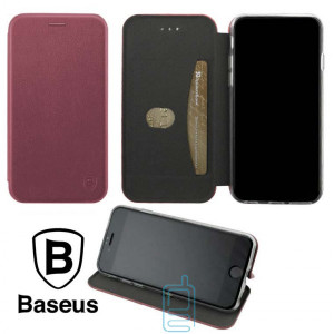 Чехол-книжка Baseus Premium Edge Samsung M30 2019 M305 бордовый