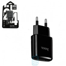 Сетевое зарядное устройство HOCO С27A 1USB 2.4A black