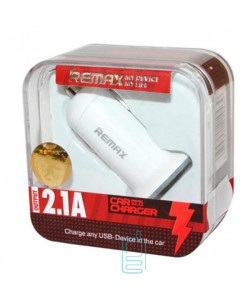 Автомобільний зарядний пристрій Remax Mini RCC101 2USB 2.1A white
