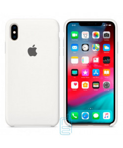 Чехол Silicone Case Apple iPhone X, XS белый 09