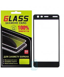 Защитное стекло Full Glue Nokia 2 black Glass