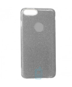 Чехол силиконовый Shine Apple iPhone 7 Plus, 8 Plus серый