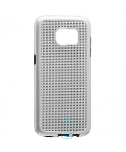 Чохол-накладка GINZZU Carbon X1 Samsung S7 Edge G935 сріблястий