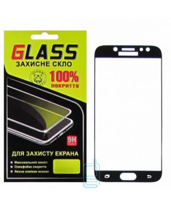 Защитное стекло Full Glue Samsung J7 2017 J730 black Glass