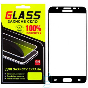 Захисне скло Full Screen Samsung J7 Prime G610, G611 black Glass