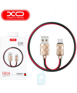 USB кабель XO NB34 micro USB 1m золотистый
