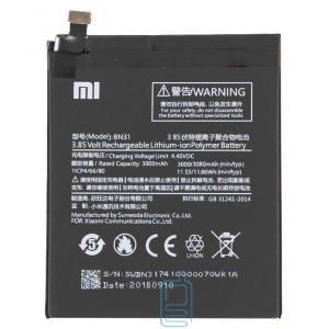 Аккумулятор Xiaomi BN31 3080 mAh Redmi Note 5A AAAA/Original тех.пак
