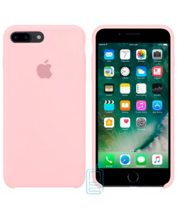 Чехол Silicone Case Apple iPhone 7 Plus, 8 Plus бледно-розовый 19