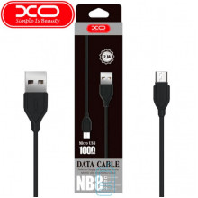 USB кабель XO NB8 micro USB 1m черный
