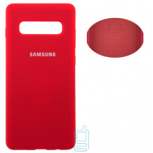 Чехол Silicone Cover Full Samsung S10 G973 красный