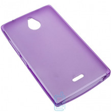 Чохол силіконовий кольоровий Nokia X2 Dual Sim фіолетовий