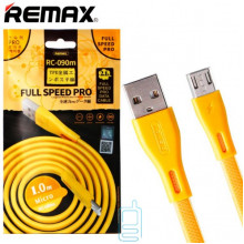 USB кабель Remax RC-090m Full Speed ​​Pro micro USB 1m золотистий