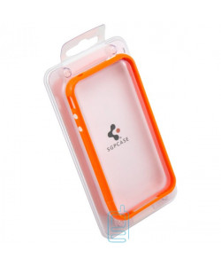 Чохол-бампер пластиковий Apple iPhone 4 помаранчевий