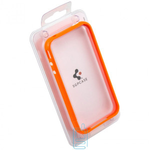 Чехол-бампер пластиковый Apple iPhone 4 оранжевый