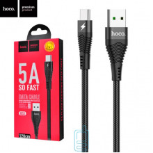 USB кабель Hoco U53 ″Flash″ 5A Type-C 1.2m черный
