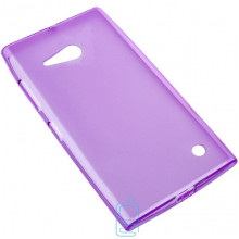 Чехол силиконовый цветной Nokia Lumia 730 фиолетовый