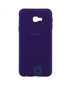 Чехол Silicone Case Full Samsung J4 Plus 2018 J415 фиолетовый