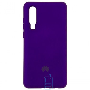 Чехол Silicone Case Full Huawei P30 фиолетовый