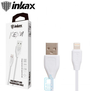 USB кабель inkax CK-21 Apple Lightning 0.2м білий