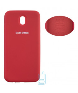 Чехол Silicone Cover Full Samsung J7 2017 J730 красный