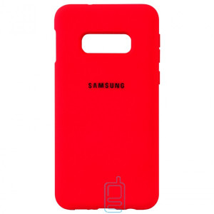 Чехол Silicone Case Full Samsung S10E G970 красный