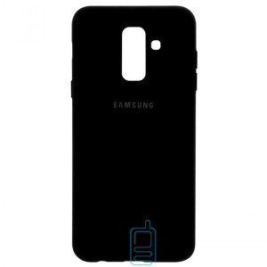 Чехол Silicone Case Full Samsung A6 Plus 2018 A605 черный