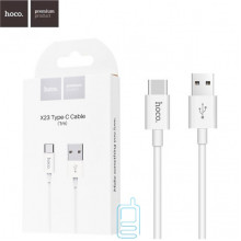 USB кабель Hoco X23 ″Skilled″ Type-C 1m белый