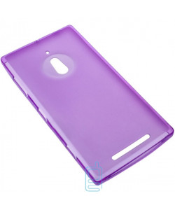 Чехол силиконовый цветной Nokia Lumia 830 фиолетовый