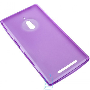 Чехол силиконовый цветной Nokia Lumia 830 фиолетовый