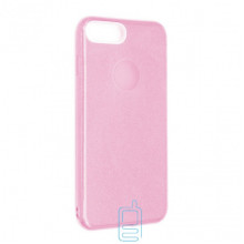 Чохол силіконовий Shine Apple iPhone 7 Plus, 8 Plus рожевий