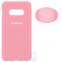 Чехол Silicone Cover Full Samsung S10E G970 розовый