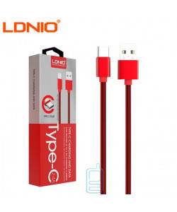 USB кабель LDNIO LS60 Type-C 1m красный