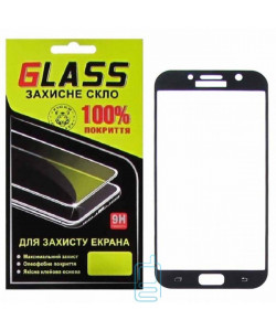 Защитное стекло Full Screen Samsung A7 2017 A720 black Glass