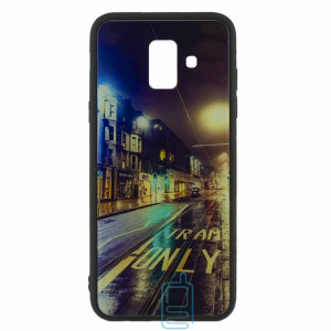 Чехол накладка Glass Case New Samsung A6 2018 A600 дорога