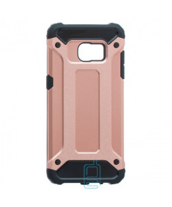 Чохол-накладка Motomo X5 Samsung S7 Edge G935 рожево-золотистий