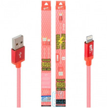 USB кабель King Fire XY-018 Apple Lightning 0.2m красный