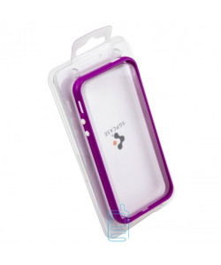 Чехол-бампер Apple iPhone 4 пластик фиолетовый