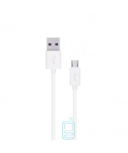 USB Кабель Galaxy (штекер 0.8mm) 2A micro USB без упаковки білий