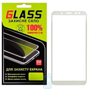 Защитное стекло Full Glue Samsung J6 2018 J600 white Glass