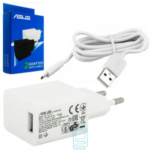 Мережевий зарядний пристрій ASUS 2in1 5.2V 1.35A 1USB micro-USB white