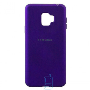 Чехол Silicone Case Full Samsung J2 2018 J250, J2 Pro 2018  фиолетовый