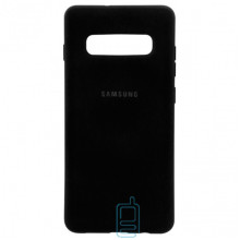 Чехол Silicone Case Full Samsung S10 G973 черный