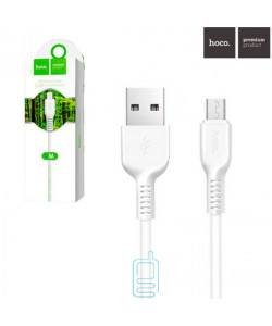 USB кабель Hoco X20 "Flash" micro USB 1m білий