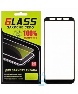 Защитное стекло Full Glue Samsung J6 Plus 2018 J610, J4 Plus 2018 J415 black Glass