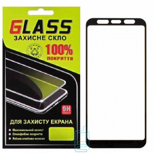 Захисне скло Full Glue Samsung J6 Plus 2018 J610, J4 Plus 2018 J415 black Glass
