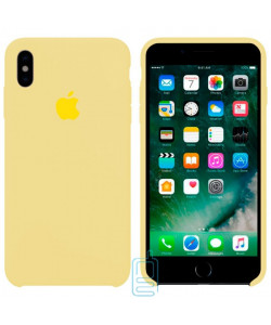 Чохол Silicone Case Apple iPhone X, XS блідо-жовтий 51