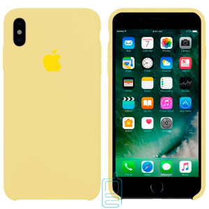 Чехол Silicone Case Apple iPhone X, XS бледно-желтый 51