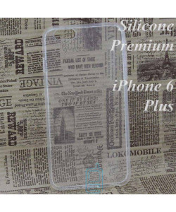 Чехол силиконовый Premium Apple iPhone 6 Plus прозрачный
