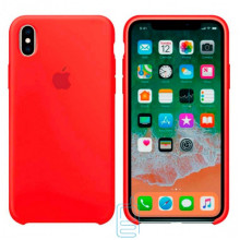 Чехол Silicone Case Apple iPhone XS Max красный 14